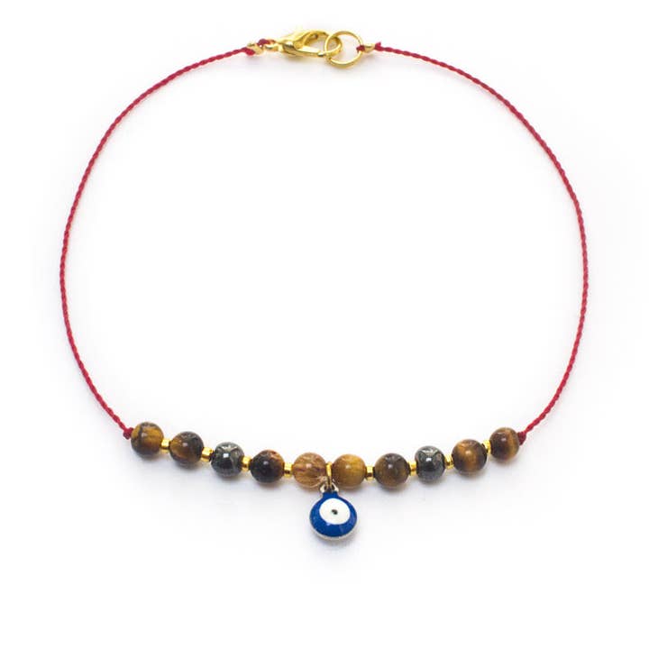 Evil Eye Anklet for wholesale by 100 Graces