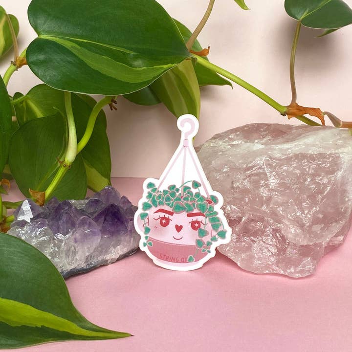 lu bremer design - Wholesale Sticker - variegated string of hearts plant sticker2