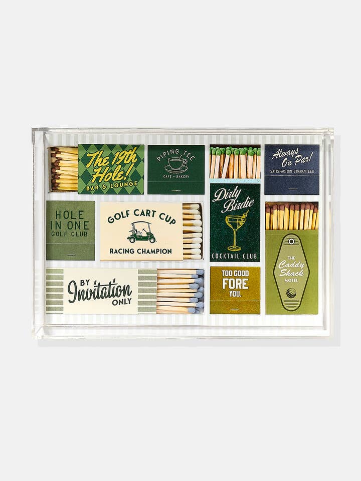Golf Matchbook Small Tray for wholesale by Tart By Taylor