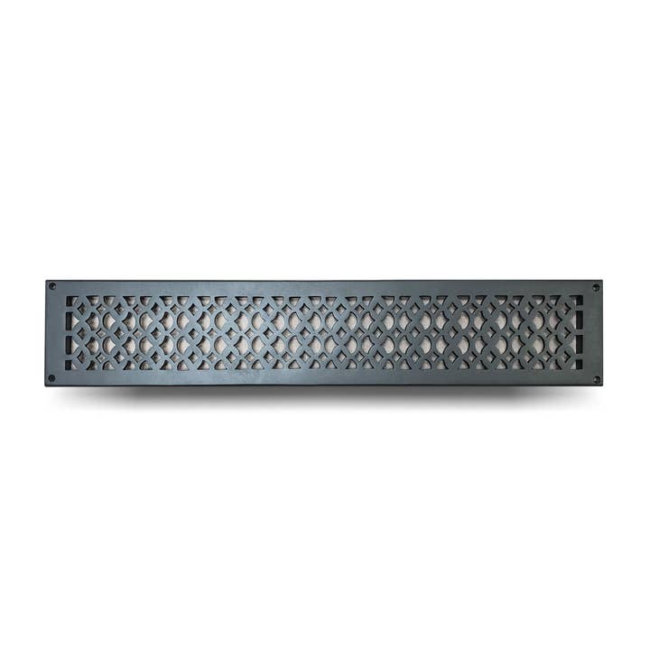Cast Aluminum Air Return Grill 4" x 30" for wholesale by PRIMA DECORATIVE HARDWARE INC