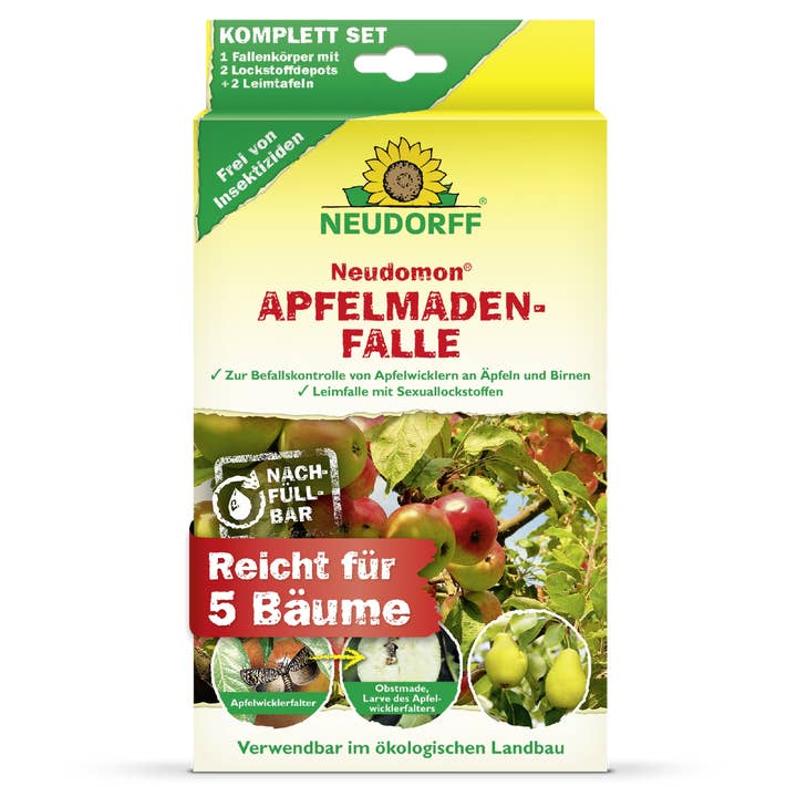 Neudomon trampa para gusanos de manzana – Trampa de feromonas sin insecticidas para el monitoreo de la polilla de la manzana – Detecta infestaciones temprano – Para manzanos y huertos para venta al por mayor de Oasis of Life