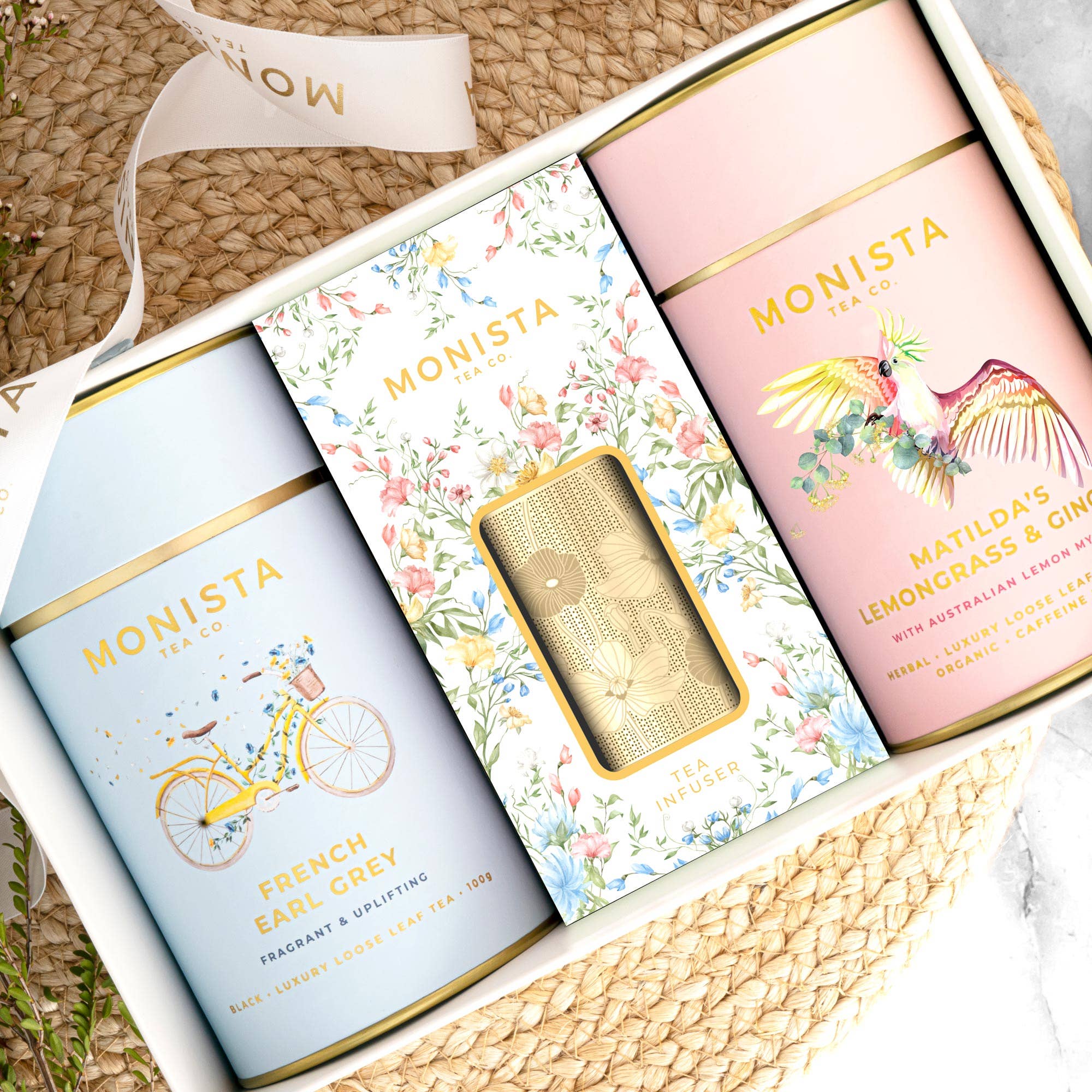 Monista Tea Co. – Chá solto por atacado – Conjunto Presente - Chá Para Uma Senhora1