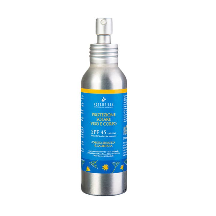 Sonnenschutz für Gesicht und Körper SPF 45 UVB+UVA-Filter 100% mi für den Großhandel von Potentilla