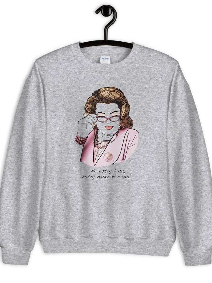 Sweat-shirt unisexe Paquita Salas, je ne suis pas fou pour la vente par El loco del Pelo Rizo