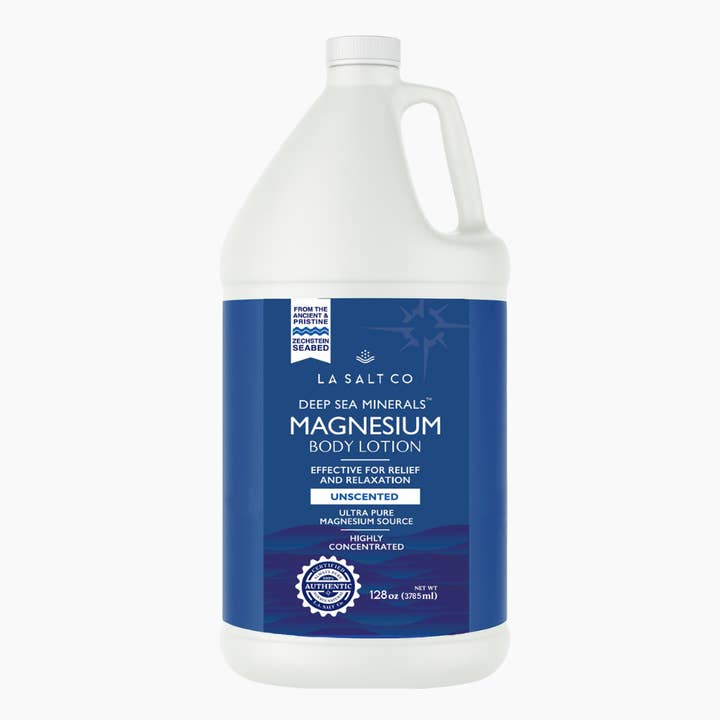 Magnesium Body Lotion - 1 Gallon for wholesale by Los Angeles Salt Company