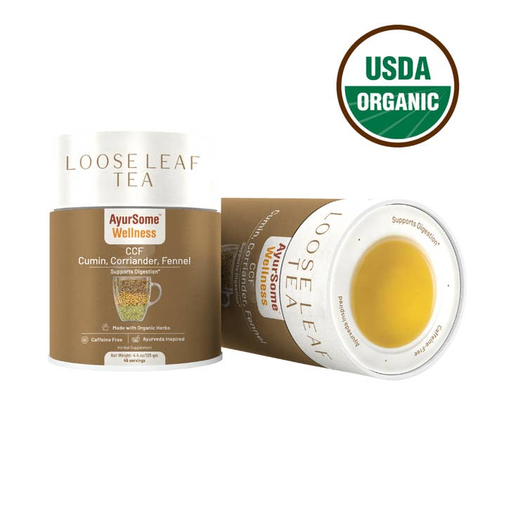 Organic Tea for gut health - CCF Tea, Loose leaf - 4.4 oz for wholesale by AyurSome Wellness