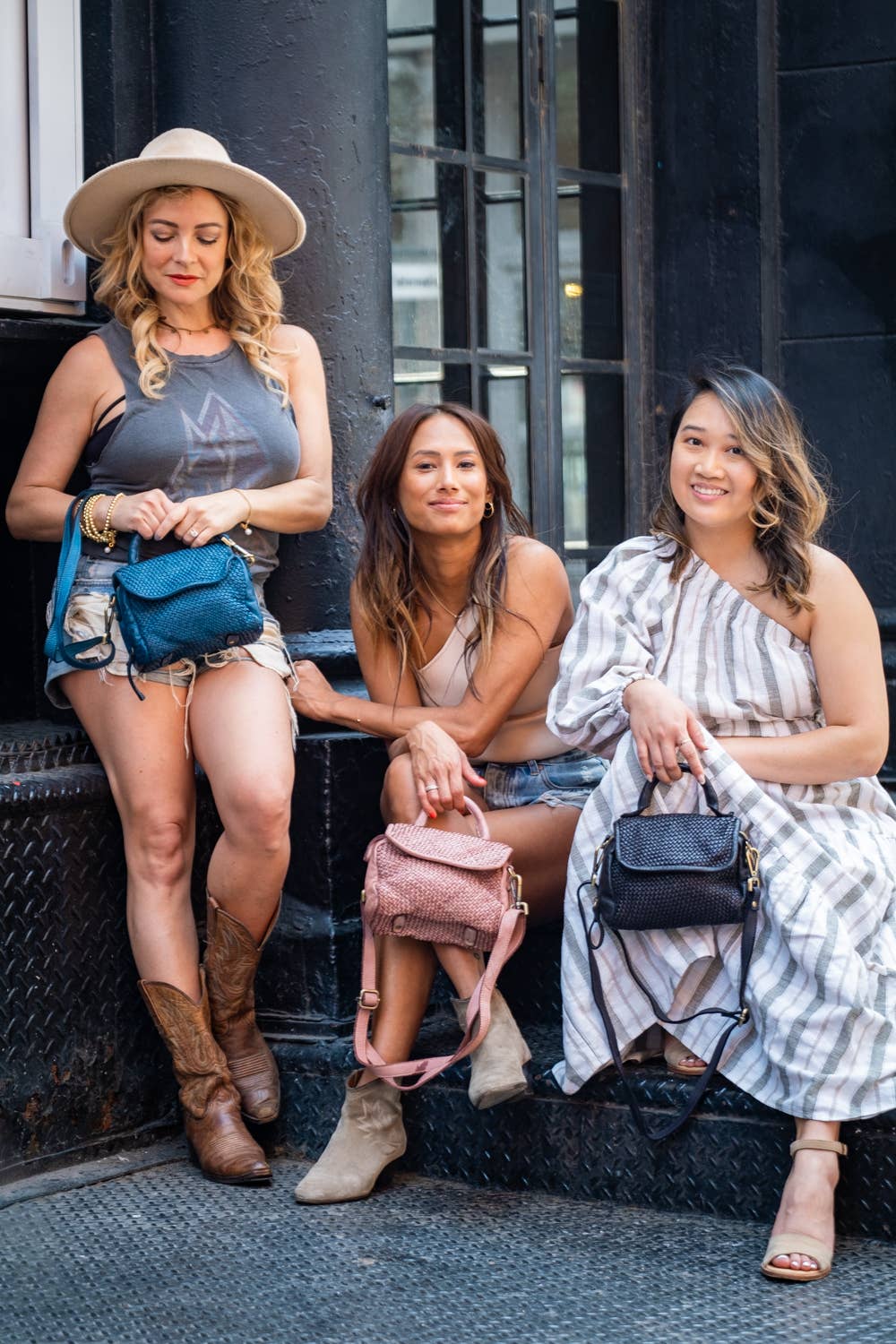 Bolsa Nova Handbags - Wholesale Crossbody Bag - Women's - Lily Woven Leather Minibag13