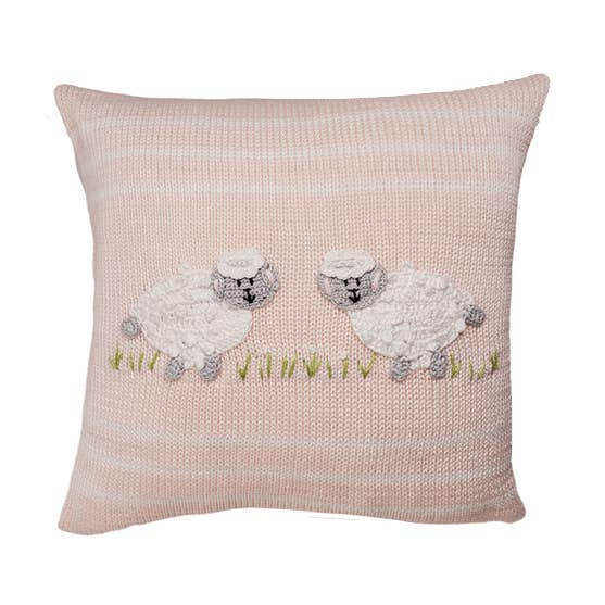 Almohada de cordero de 10 pulgadas, rosa para venta al por mayor de Melange Collection