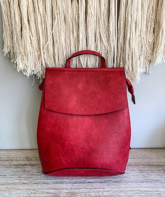 MiMi Wholesale - Wholesale Backpack - Women's - UNV0069 Flap Over Convertible Backpack9