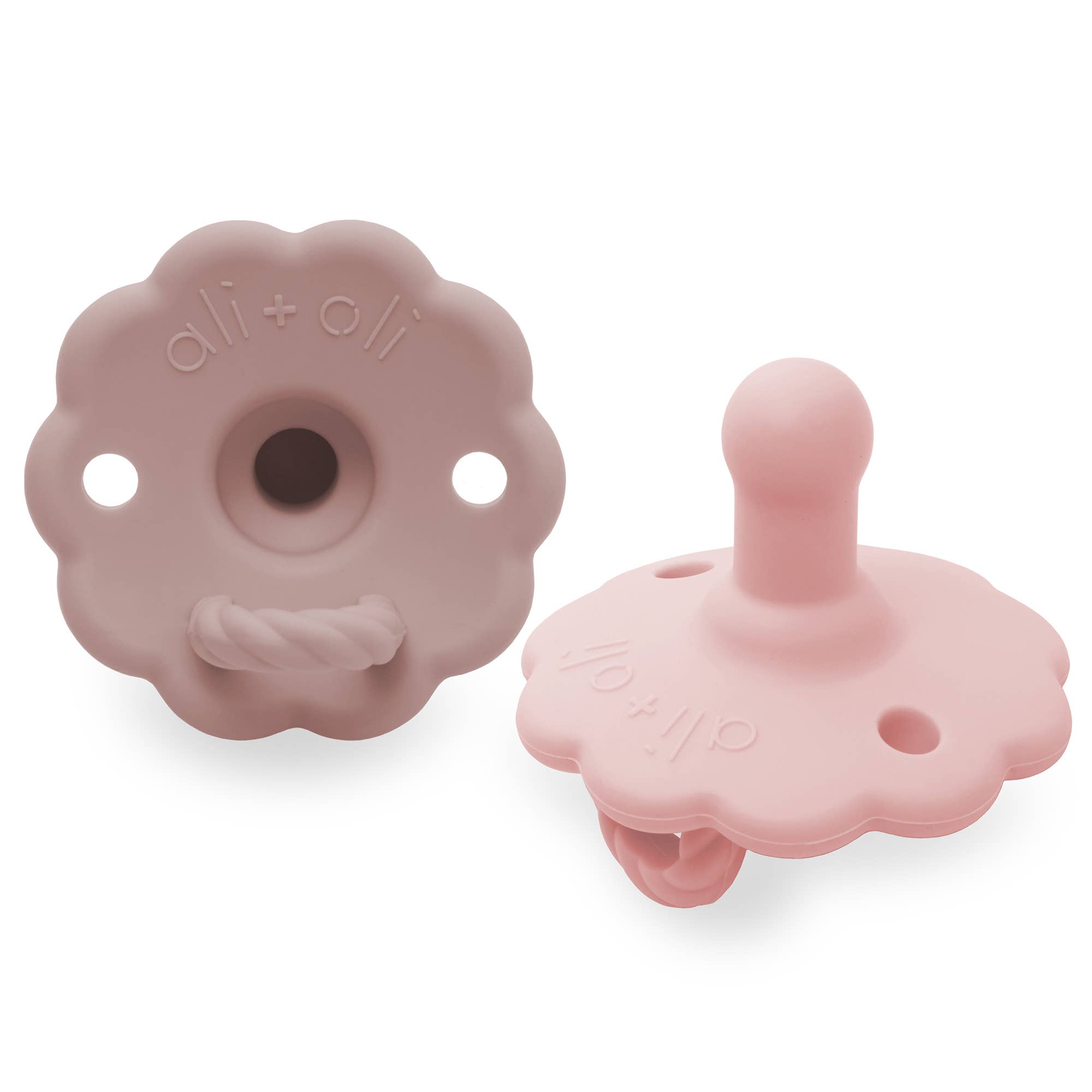 Ali+Oli - Wholesale Pacifier - Baby - Pacifier Set Flower (Blush & Pink)1