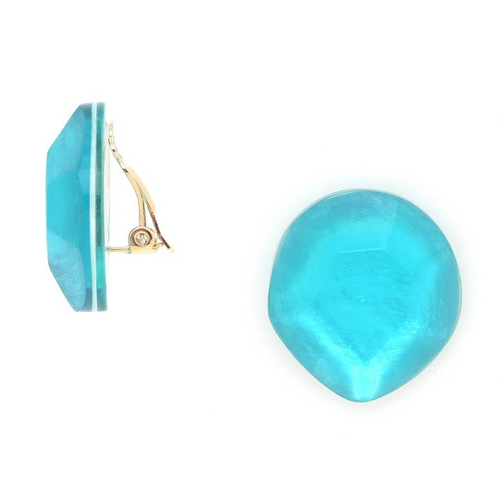 IZMIR clips oorbellen lagune voor wholesale door Nature Bijoux