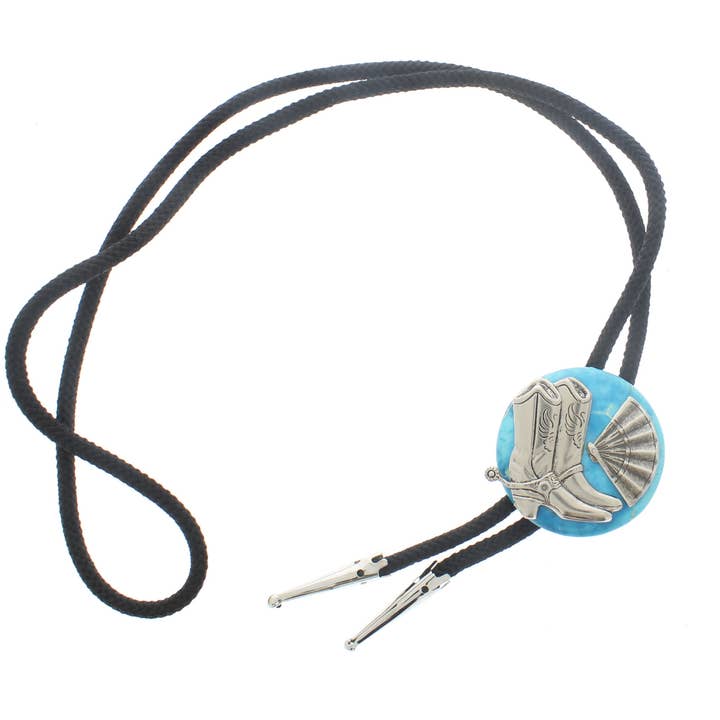 44 mm Blaues Himmel Western-Bolo-Tie, hergestellt in den USA, je Stück für den Großhandel von HHH Designs