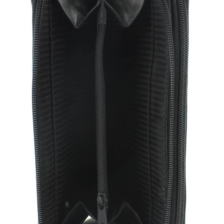 Leather Impressions Inc - Wholesale Wallet - Women's - Double Zipper Women's Clutch 155853