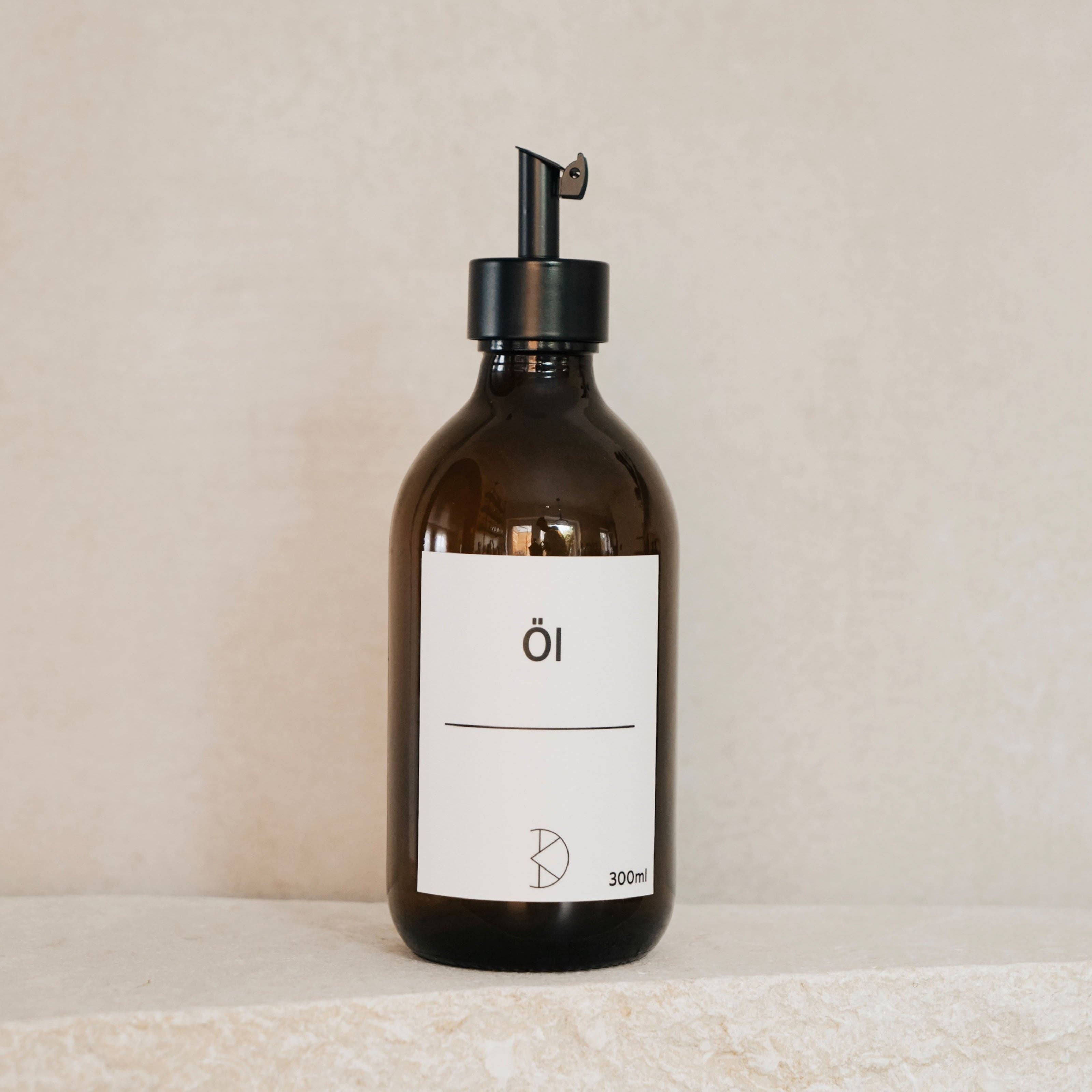 Koffs Design - Wholesale Oil/Vinegar Dispenser - Brown Glass Oil Dispenser – 300 ml Bottle with Stainless Steel Pourer8