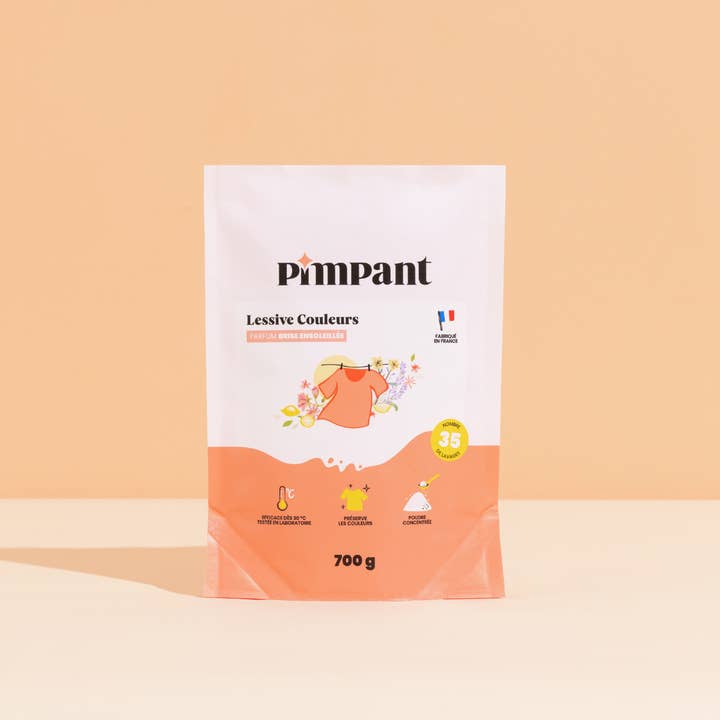 PIMPANT - Wholesale Laundry Detergent Powder/Pods - Laundry Refill Colors 35 washes - Doypack 700 g2