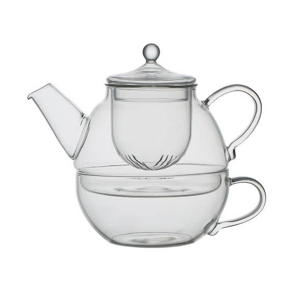 Chaleira dois em um de vidro 700 ml por atacado de AULICA