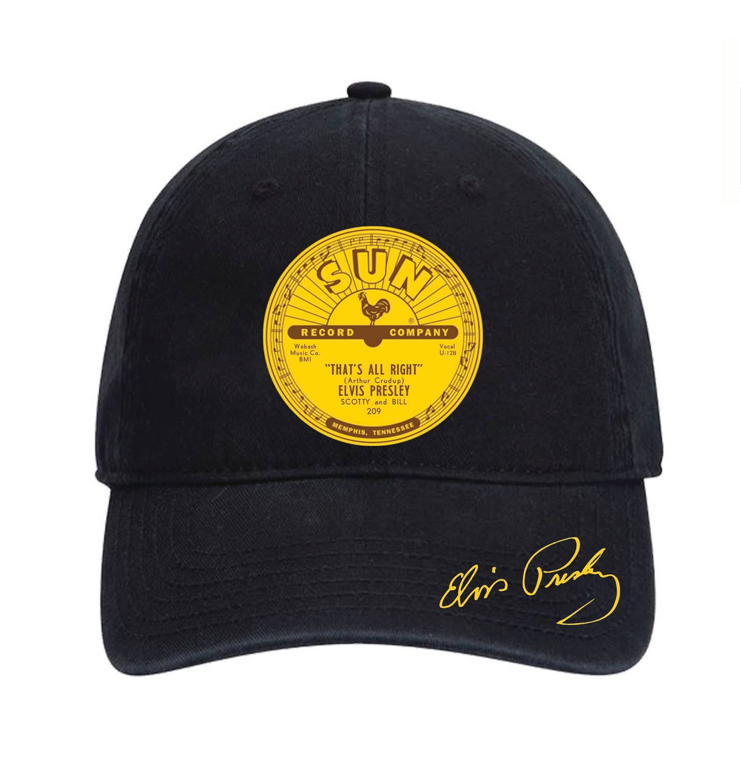 MID-SOUTH PRODUCTS - Vente Casquette de baseball – unisexe - Casquette et chapeau Sun Record - Elvis Presley