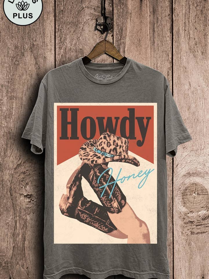 Howdy Honey Graphic Top for wholesale by Lotus Fashion Collection