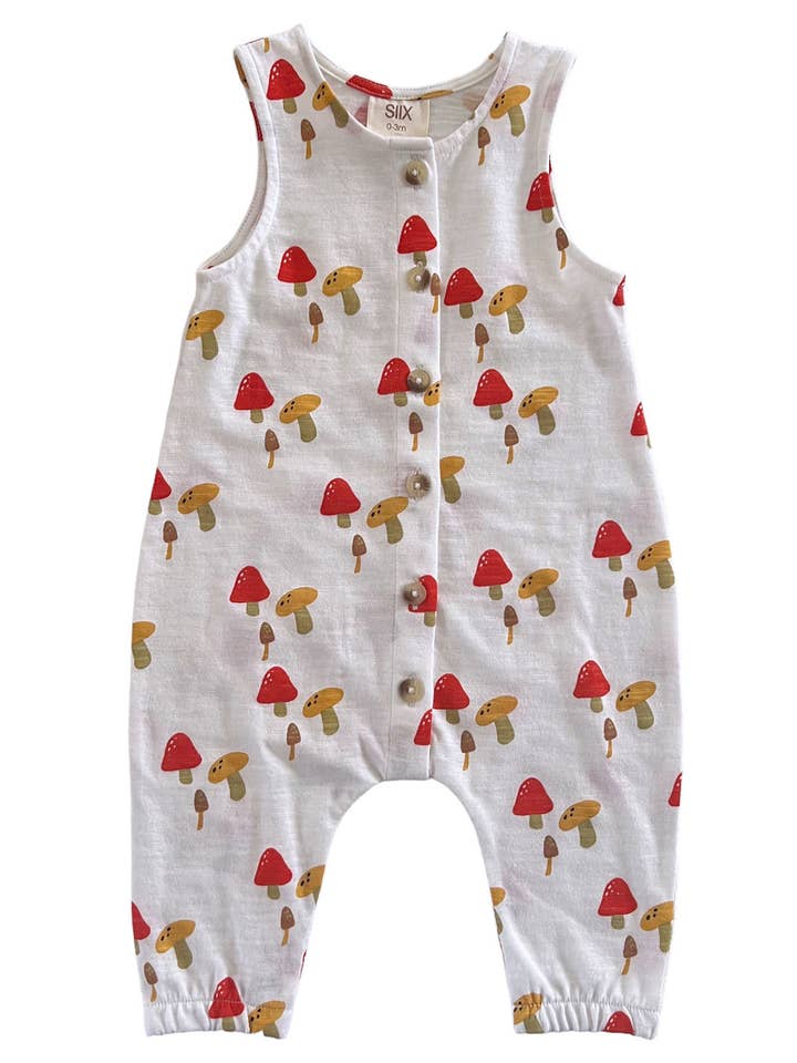 SIIX Collection - Wholesale Jumpsuit - Baby - Mushroom / Organic Bay Jumpsuit (Baby - Kids)