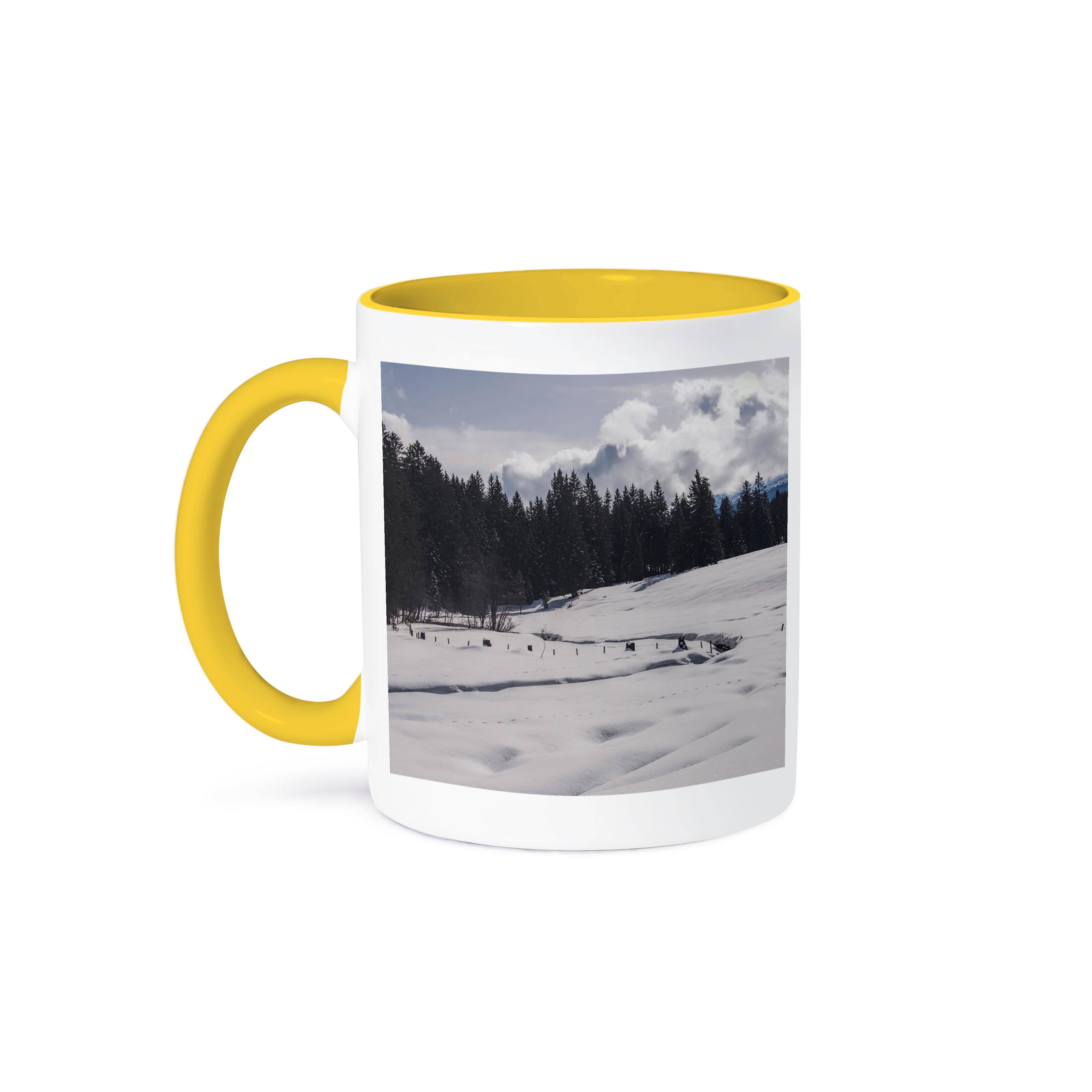 3dRose - Wholesale Coffee Mug - 3dRose, Trail in the Snow in Mountains, Mug0