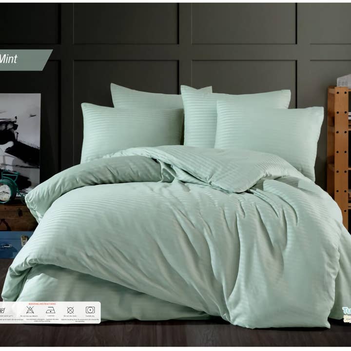 VAKUR HOME - Wholesale Bedding Set - Cotton Bedding | Satin Duvet Cover | 6-piece with Box4