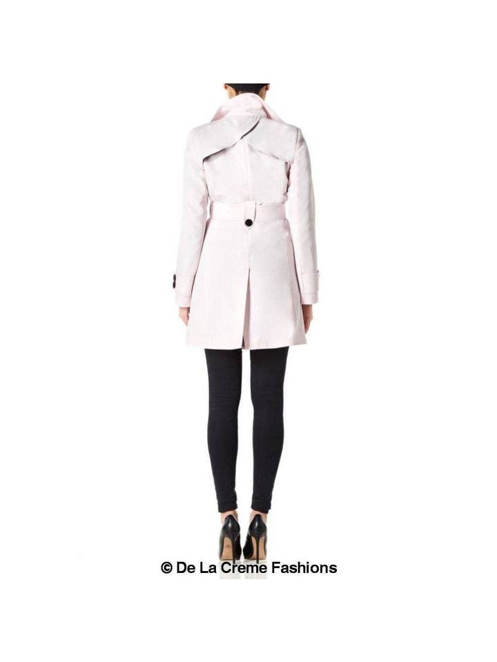 De La Creme Fashions - Wholesale Coat - Women's - Alice Mid Length Belted Mac Coat15