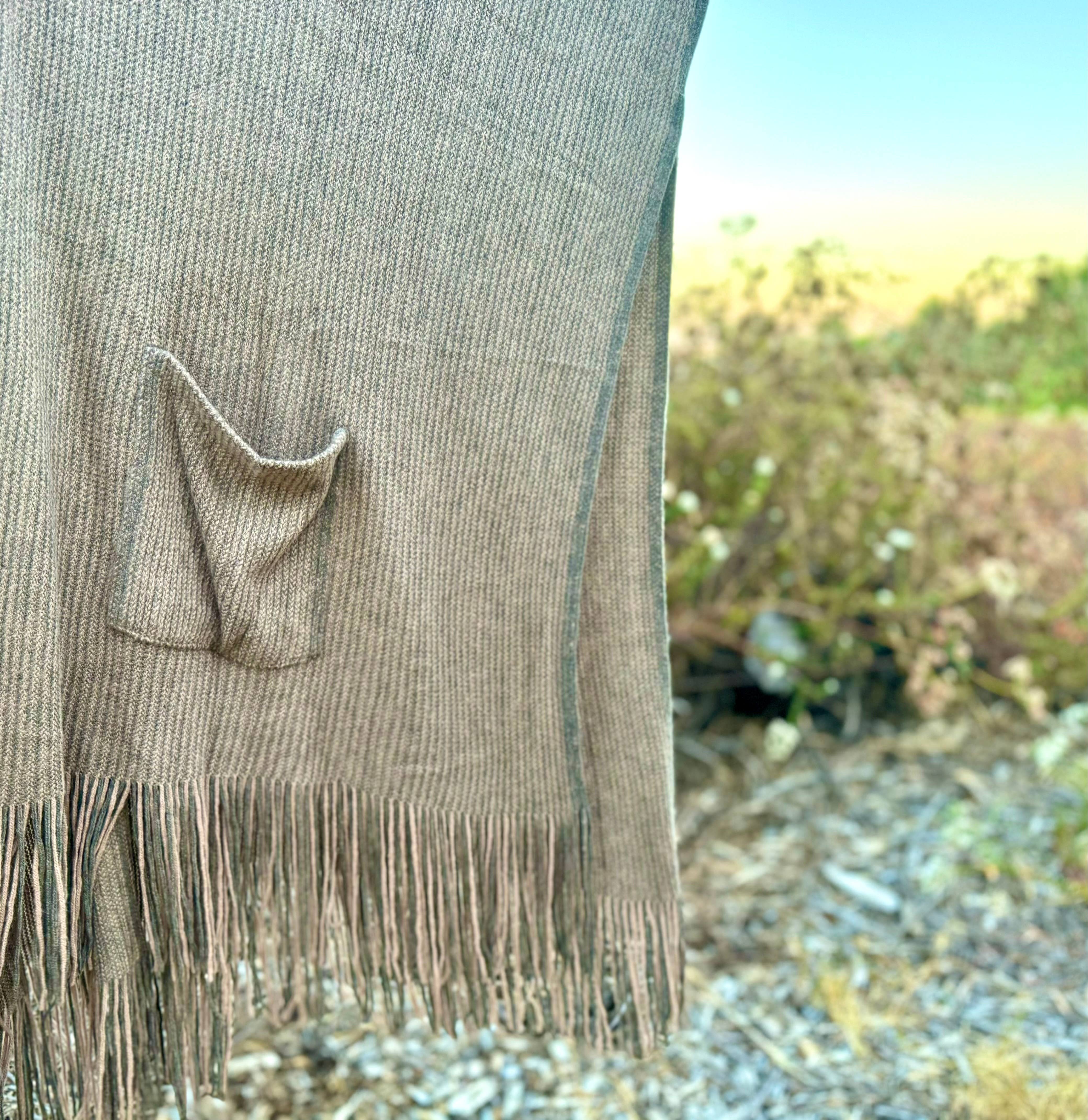 Justin & Taylor – wholesale Kofta - Dam – Harlow cardigan | Kimono-cardigan med fickor och fransad nederkant61