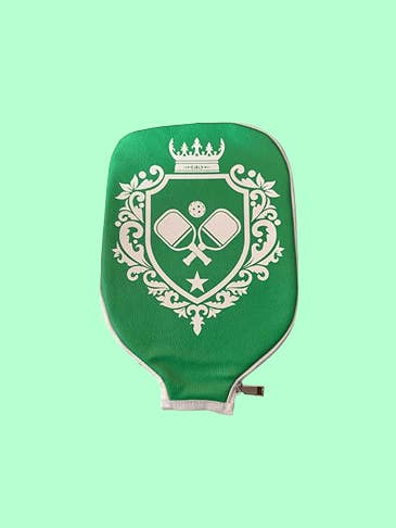 Crest Pickleball-Schlägerhülle - Grün mit Weiß für den Großhandel von Pickleball Prep