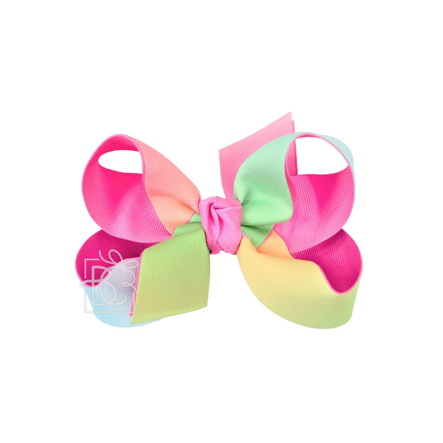 Beyond Creations, LLC - Venta al por mayor Lazo para el pelo - Niños - ARCO IRIS EN CAPAS EN CLIP4