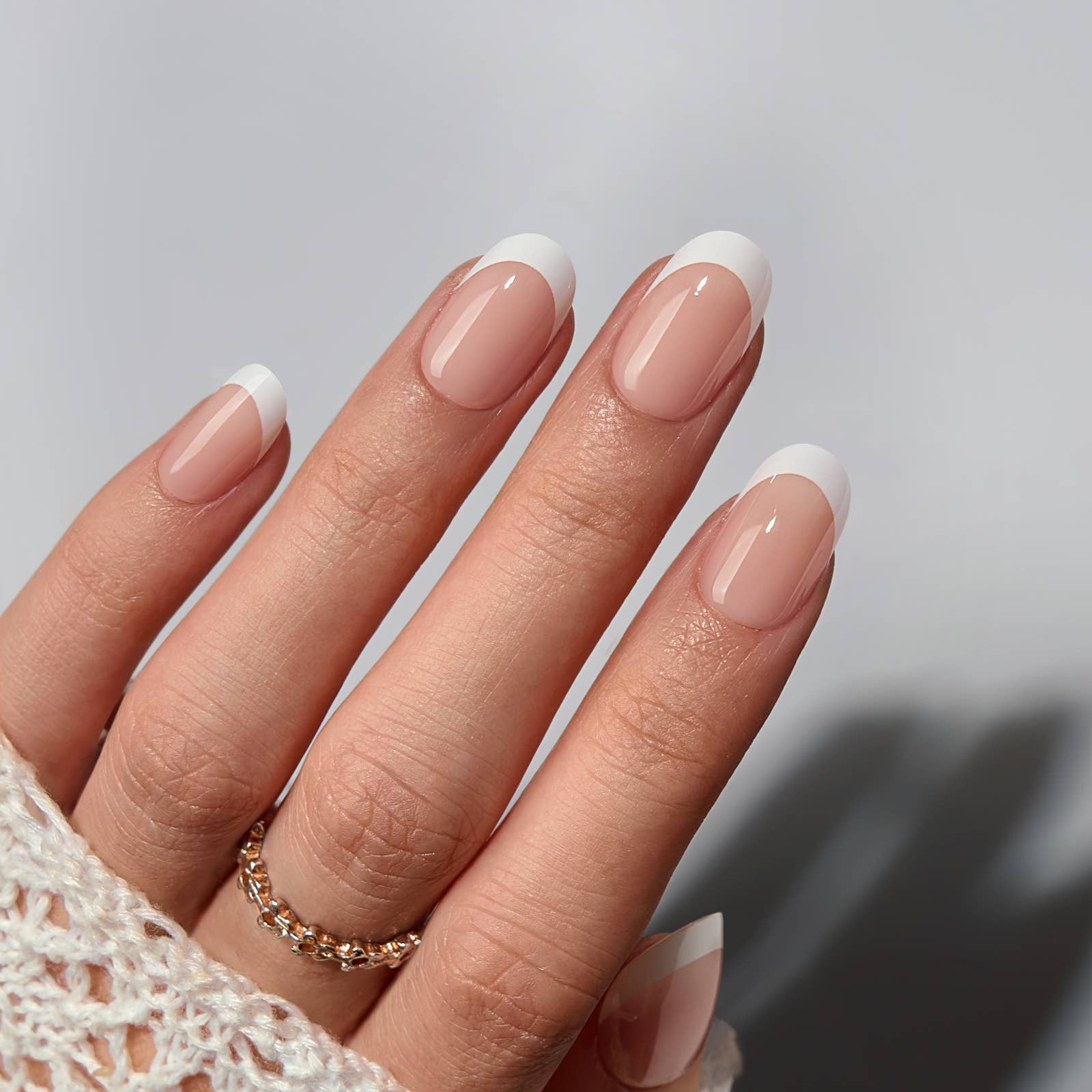 BTArtboxnails - Wholesale Press-On/Fake Nails - 3D Cherry Red French Tip Nails - Medium Almond False Nails6