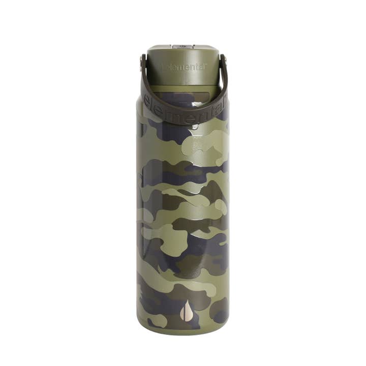 Elemental - Wholesale Water Bottle - 40oz Core Bottle - Dark Green Camo