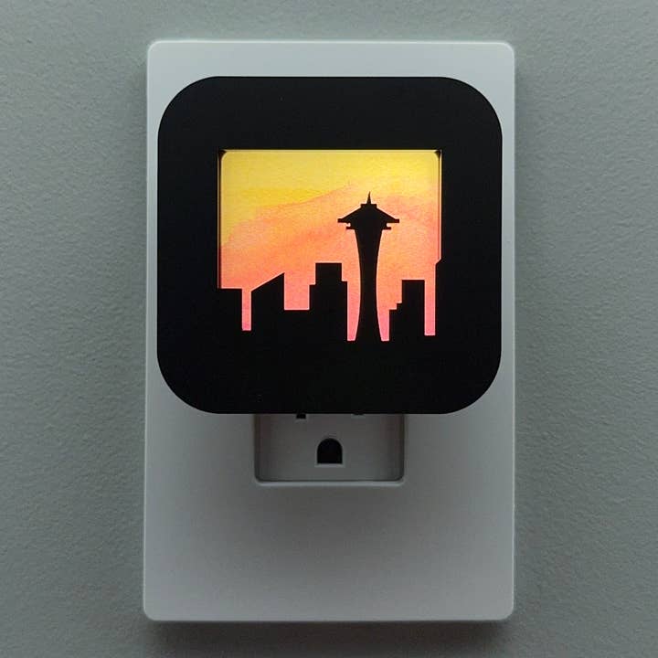Seattle Skyline Night Light for wholesale by Swaplights Night Lights