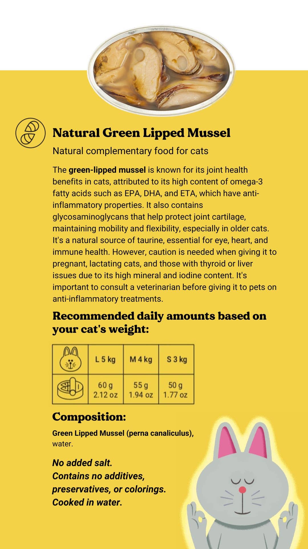 Canumi - Wholesale Pet Supplement - Cat - Green lip mussel for Cats5