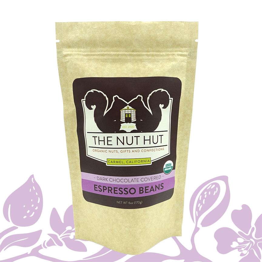 The Nut Hut - Venta al por mayor Dulces con chocolate - Granos de café espresso de chocolate negro orgánicos1