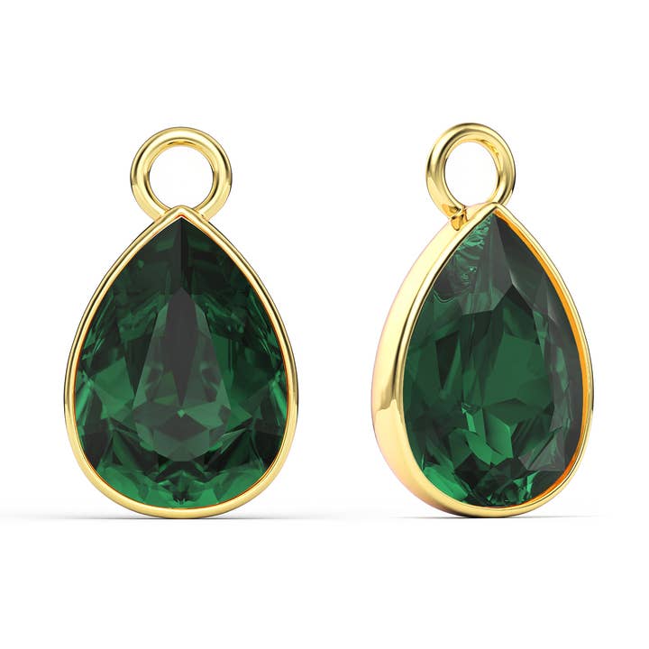 Breloques Statement Teardrop Mix avec émeraude Swaro|2-4030-GemD pour la vente par My Jewellery Story