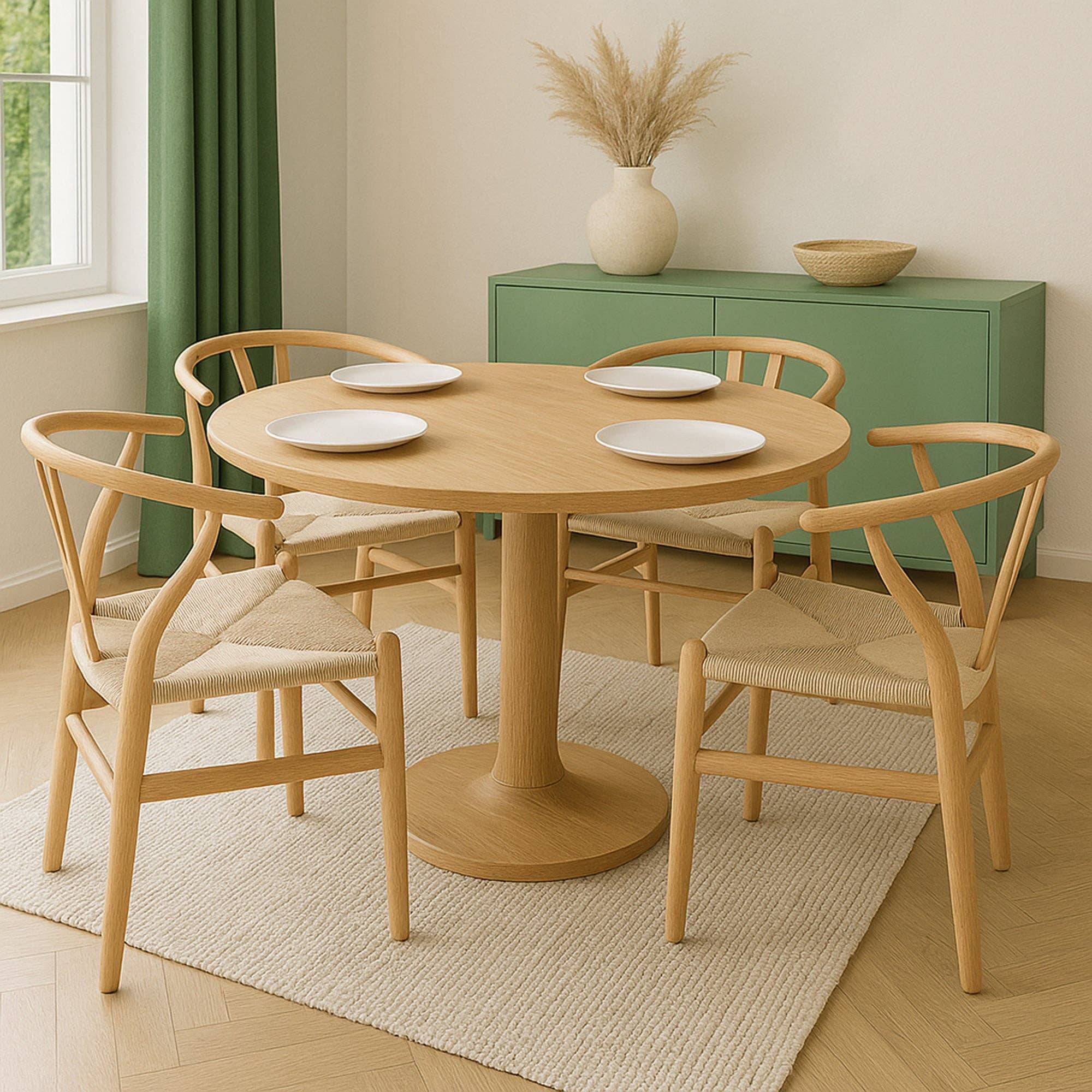 Rinkit Ltd - Wholesale Chair - Beech Wooden Wishbone Dining Chair3