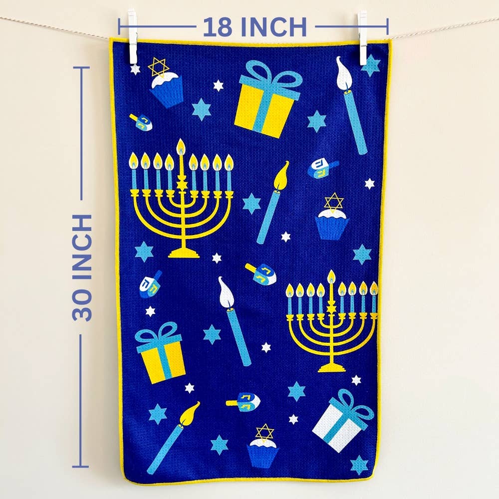 Buzzee - Vente Torchon - HANUKKAH - Serviettes à double face5