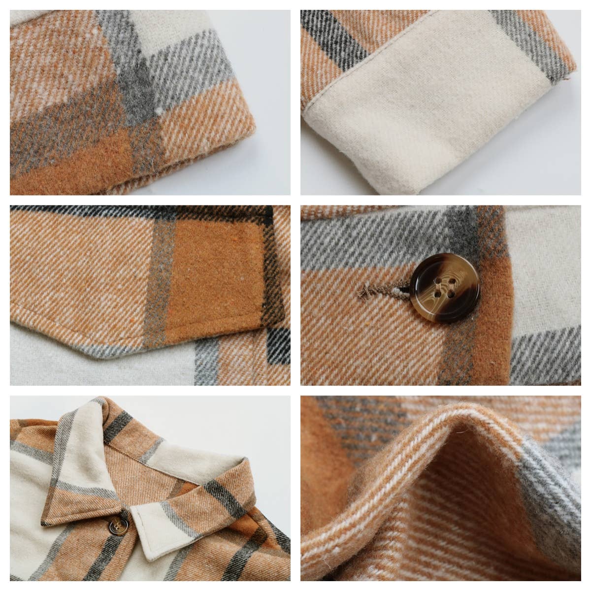 Masyal – wholesale Shirt Jacket/Shacket - Women’s – Women's autumn and winter  plaid long-sleeved shirt jacket12