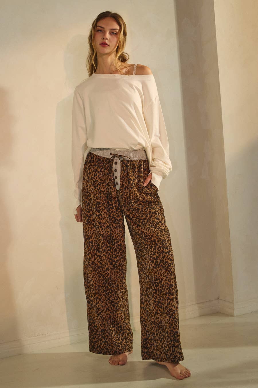 Leopard Print Wide-leg Pants for wholesale on Faire3
