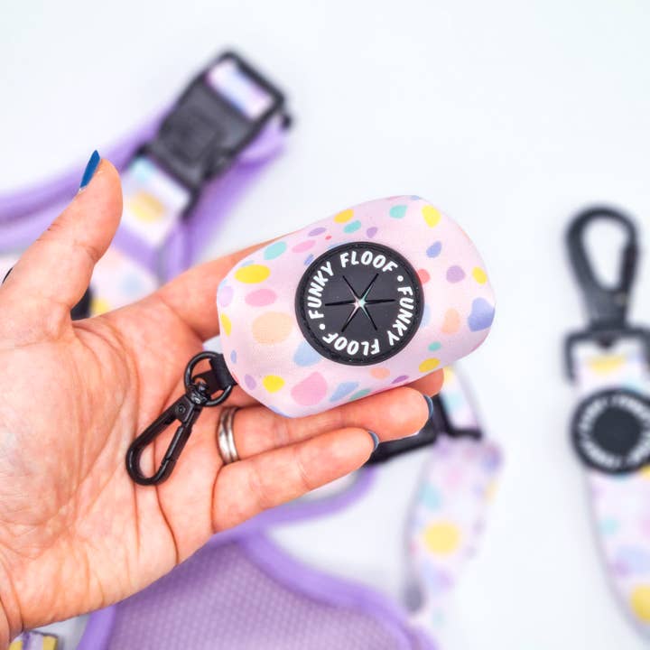 Bubblegum Burst - Poo Bag Holder for wholesale by Funky Floof