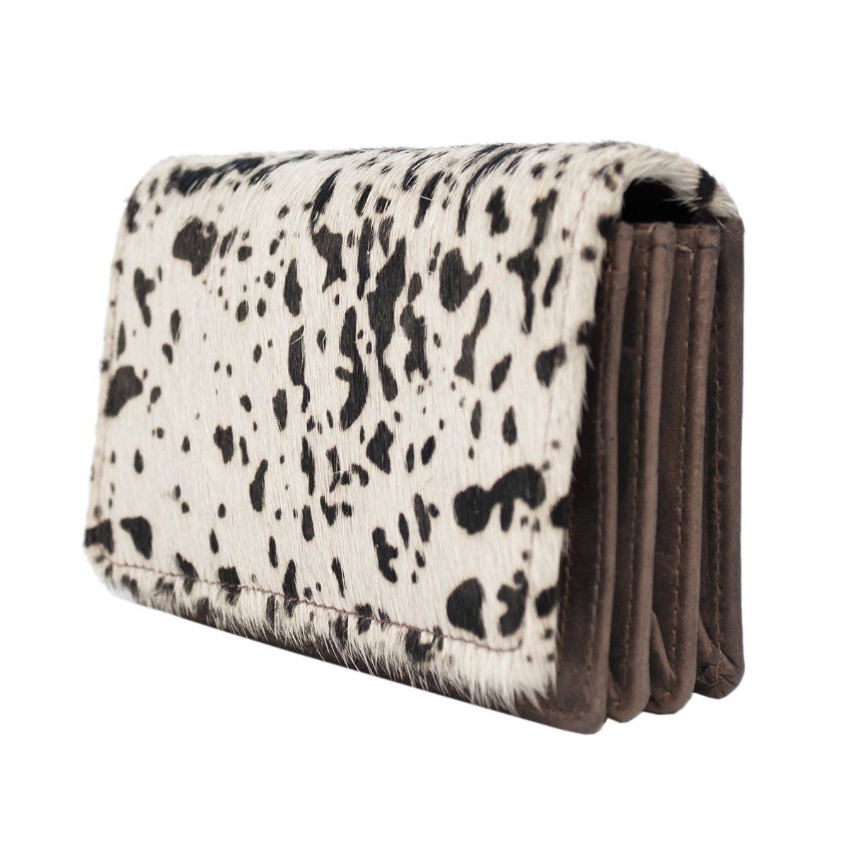 Arrigo - Wholesale Wallet - Women's - Dark Brown Leather Ladies Wallet - Animal Print - Arrigo17