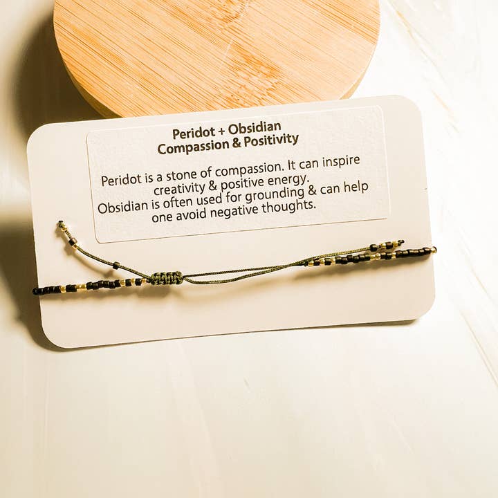 Santore Jewelry Company - Wholesale Beaded Bracelet - Lulu: Gemstone and Seed Bead Thread Bracelet - Adjustable10