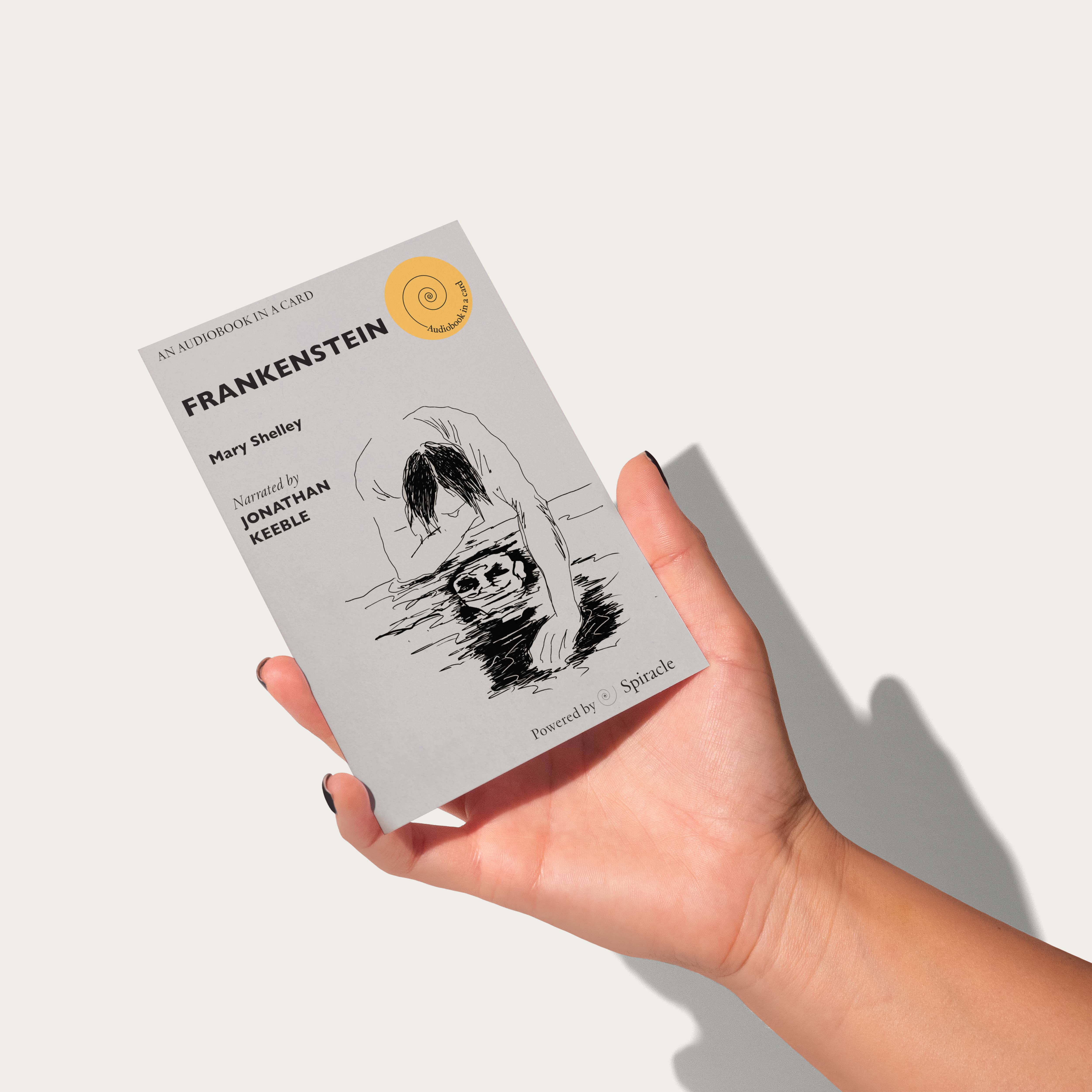 Spiracle Audiobooks – wholesale Everyday greeting card – Mary Shelley’s Frankenstein Audiobook Gift Idea4