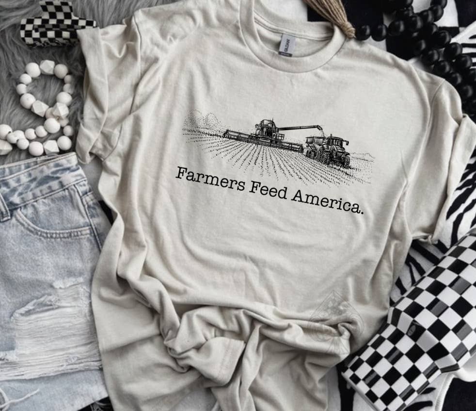 The Branded Blue Roan - Wholesale Graphic Sweatshirt - Women's - Farmers Feed America Graphic Tshirt & Crew1