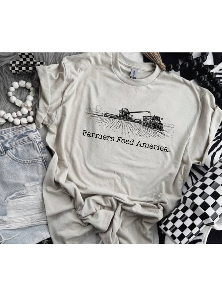 The Branded Blue Roan - Wholesale Graphic Sweatshirt - Women's - Farmers Feed America Graphic Tshirt & Crew1