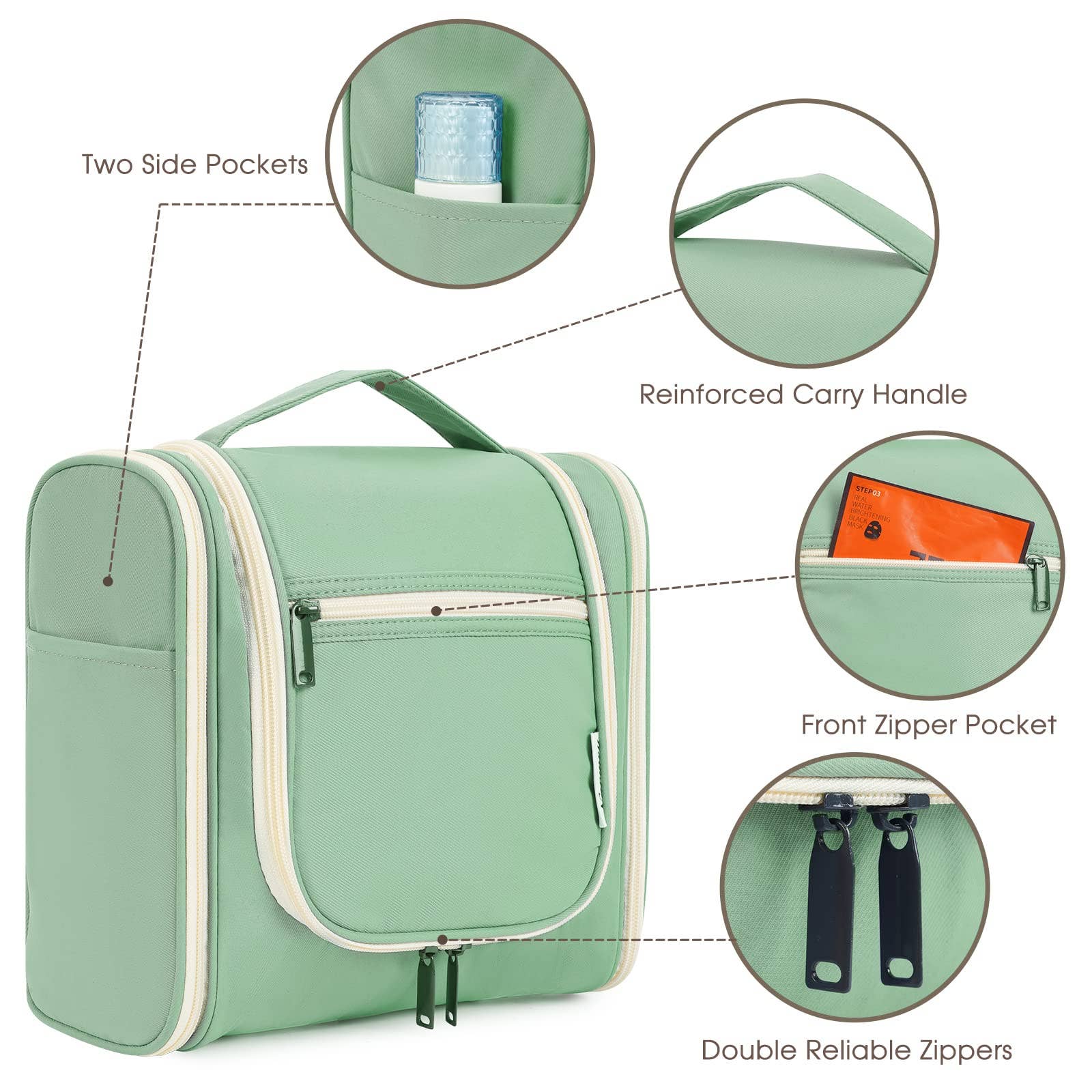 wandf - Wholesale Toiletry bag – women's - NW5126 Travel Toiletry Cosmetic Bag With Handle Women Gift84