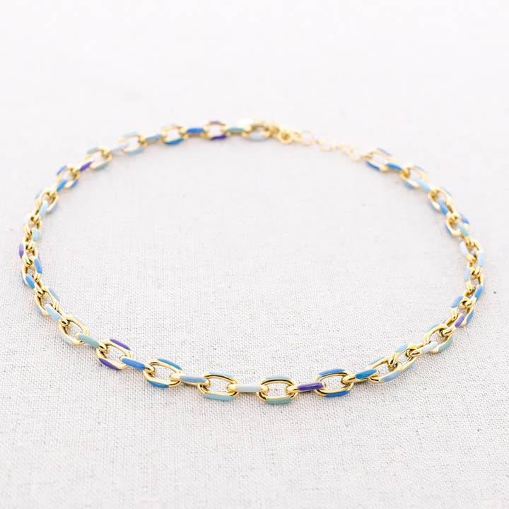 Collana in acciaio smaltato Eslabones per la vendita all'ingrosso da parte di Sonata