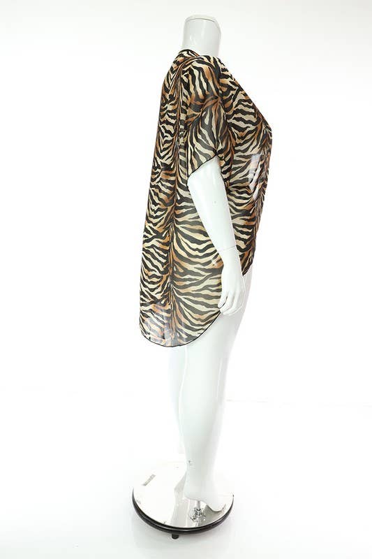 SEXY STAR DESIGN INC – wholesale Kimono - Dam – Plusstorlek Ny Stil Dam Chiffon Kimonoärmar11