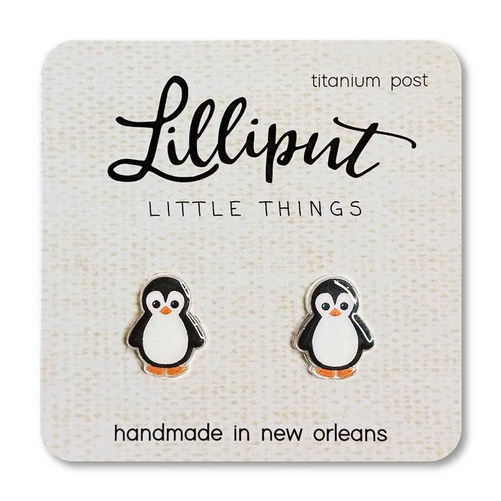 Lilliput Little Things - Wholesale Stud/Post Earrings - Penguin Earrings // Cute Animal Earrings0