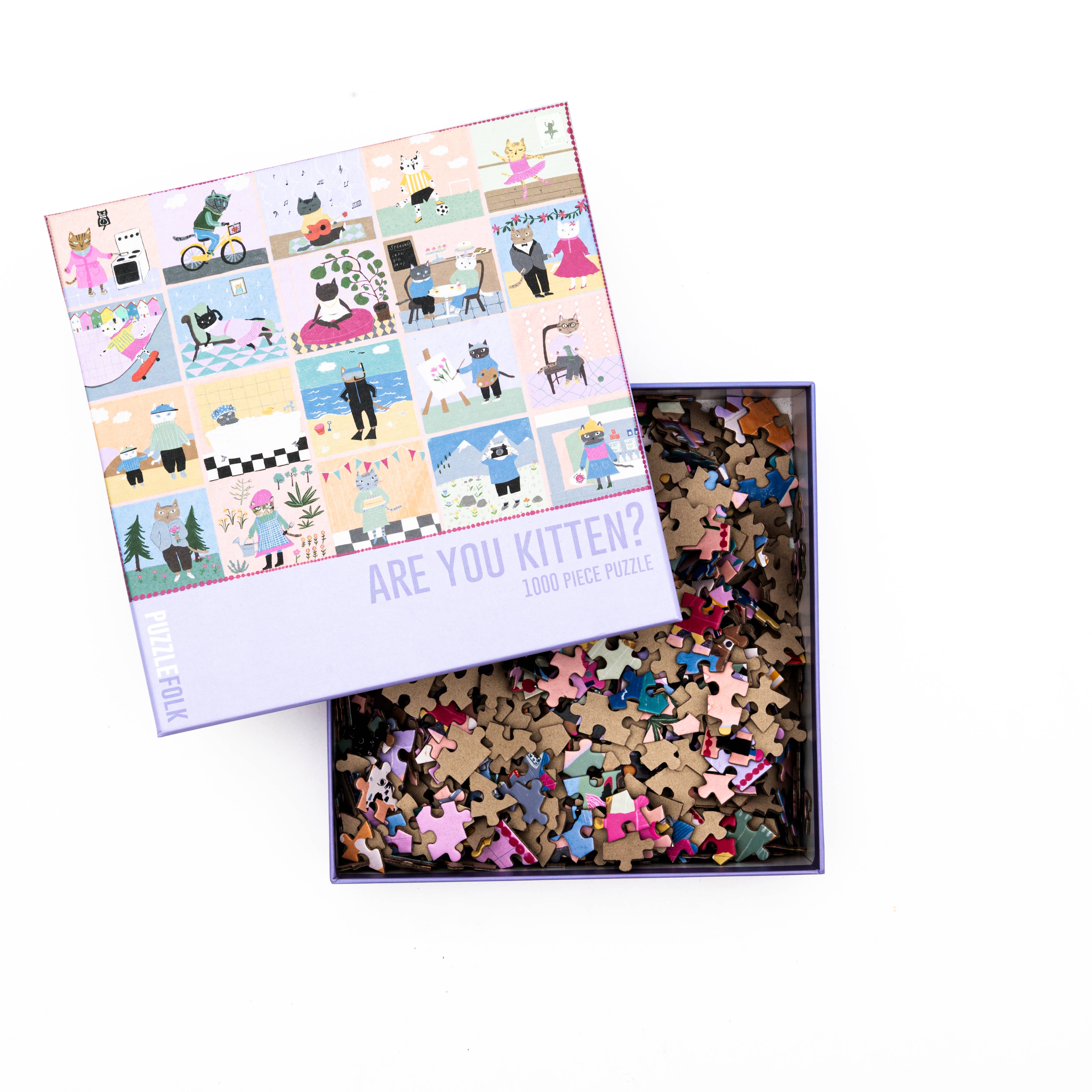 Puzzlefolk - Wholesale Puzzle - Adult - Are You Kitten? 1,000 Piece Cat Puzzle2
